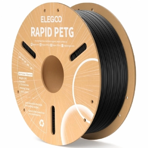 Filamento Rapid PETG Preto   Elegoo   1.75mm 1kg 