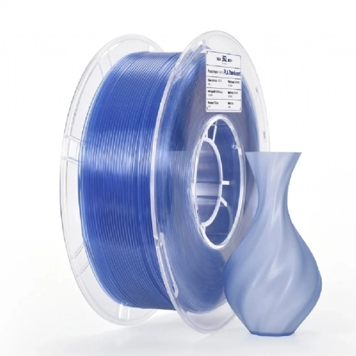 Filamento PLA Translucido Mist Blue   Azul Nevoa   BIQU   1.75mm 1kg 