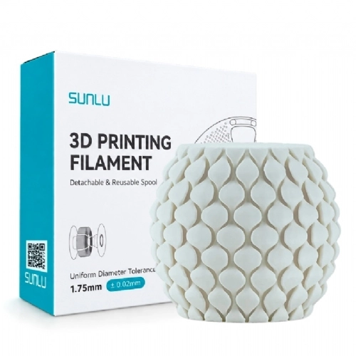 Filamento Sunlu PLA Classico Branco   White   1.75mm 1kg 