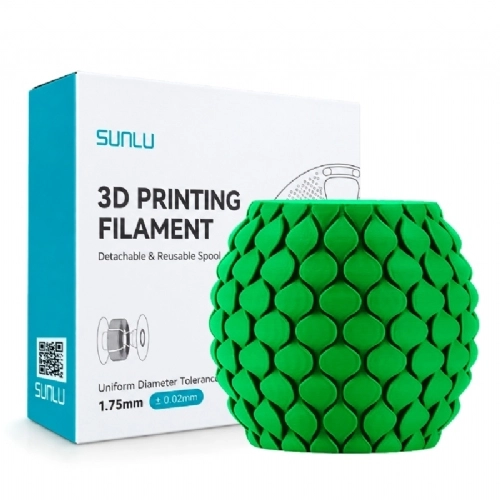 Filamento Sunlu PLA Matte Verde Fosco   Green   1.75mm 1kg 