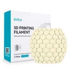 Filamento Sunlu PLA Meta Branco Creme - Cream White - 1.75mm 1kg 