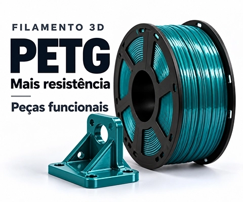 Filamento PETG para impressão 3D