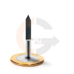 Fresa de Gravação Flat 60º x 0.4mm haste 6mm Metal Duro