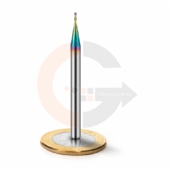 Fresa para Alumínio 2 Cortes 1.0mm x 3.0mm Metal Duro com Cobertura DLC