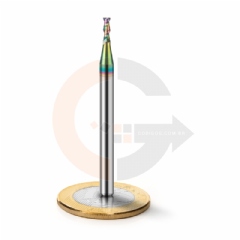 Fresa para Alumínio 2 Cortes 2.0mm x 6.0mm Metal Duro com Cobertura DLC