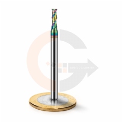 Fresa para Alumínio 2 Cortes 3.0mm x 9.0mm Metal Duro com Cobertura DLC
