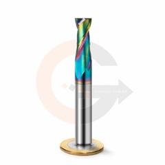Fresa para Alumínio 2 Cortes 10mm x 25mm Metal Duro com Cobertura DLC