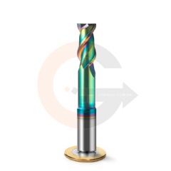 Fresa de Haste Aliviada 2 cortes 12mm x 25mm Metal Duro HRC55 DLC