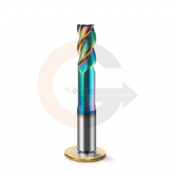 Fresa de Haste Aliviada 3 cortes 12mm x 25mm Matal Duro HRC55 DLC