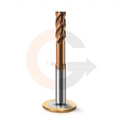 Fresa de Haste Aliviada 4 cortes 8.0mmx20mm Matal Duro HRC55