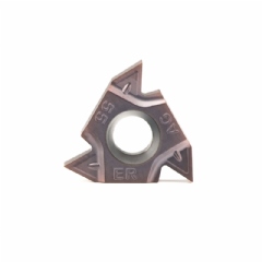 Inserto de Rosca 16ER AG55 P0.5-3.0mm TPI 48-8 Pastilha de Metal Duro para Aço - 1 peça
