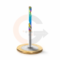 Fresa Down Cut 1 corte 3.175mm x 17mm corte invertido, Metal Duro com DLC