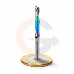 Fresa Down Cut 1 corte 4.0mm x 22mm corte invertido, Metal Duro com DLC