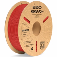 Filamento Rapid PLA+ Vermelho - Elegoo - 600mm/s Hyper Velocidade - 1kg 