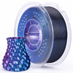 Filamento PLA Silk Tri Color Blue Purple Black - Azul, Roxo e Preto - Elegoo - 1.75mm 1kg 