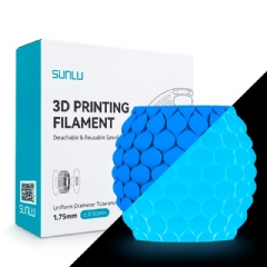 Filamento Sunlu PLA Glow In The Dark Azul Tech - Tech Blue - 1.75mm 1kg 