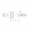 Ampliar foto Cone Porta Fresa Facear BT40 x 22mm   MAS 403 BT  DIN 3937