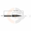 Ampliar foto Fresa de Gravacao Flat 20 graus  x 0.2mm haste 6mm Metal Duro