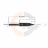 Ampliar foto Fresa de Gravacao Flat 30 graus  x 0.2mm haste 6mm Metal Duro