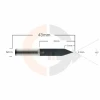Ampliar foto Fresa de Gravacao Flat 45 graus  x 0.2mm haste 6mm Metal Duro