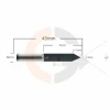 Ampliar foto Fresa de Gravacao Flat 60 graus  x 0.5mm haste 6mm Metal Duro