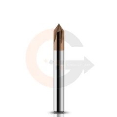 Fresa de Metal Duro para Chanfro em Aço 6.0mm x 60º cobertura CrAITiN HRC55