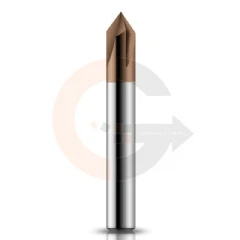 Fresa de Metal Duro para Chanfro em Aço 8.0mm x 60º cobertura CrAITiN HRC55