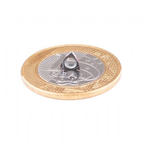 Ampliar foto Inserto WBMT 060102L Pastilha de Metal Duro com Cobertura DLC para Aluminio  10 pecas