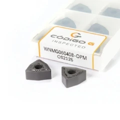 Inserto WNMG 060408 OPM Pastilha de Metal Duro para Aço, Grade 2125 - 10 peças