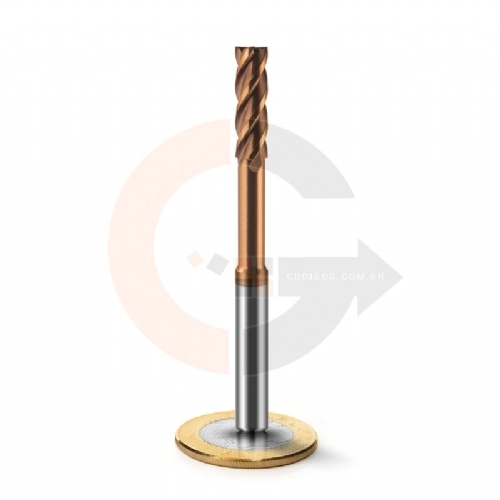 Fresa de Haste Aliviada 4 cortes 6.0 x 20mm Matal Duro HRC55 Fresa de Haste Aliviada 4 cortes 6.0 x 20mm Matal Duro HRC55