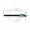 Ampliar foto Fresa para Chanfro em Aluminio 3.0mm x 90 graus  Metal Duro HRC70 Cobertura DLC