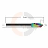 Ampliar foto Fresa para Chanfro em Aluminio 6.0mm x 90 graus  Metal Duro HRC70 Cobertura DLC