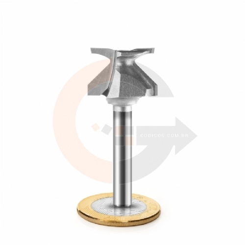 Fresa para Dobra de MDF 1 4 R10mm 21.5mm Fresa para Dobra de MDF 1 4 R10mm 21.5mm
