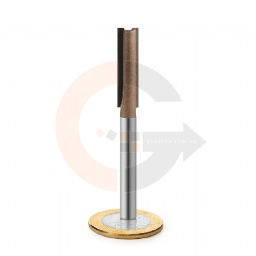 Fresa Reta Paralela 8mm x 30mm para Tupia
