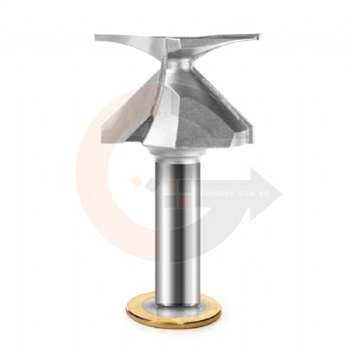 Fresa para Dobra de MDF 1 2 R50mm   59.4mm