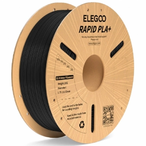 Filamento Rapid PLA  Preto   Elegoo   600mm s Hyper Velocidade   1kg 