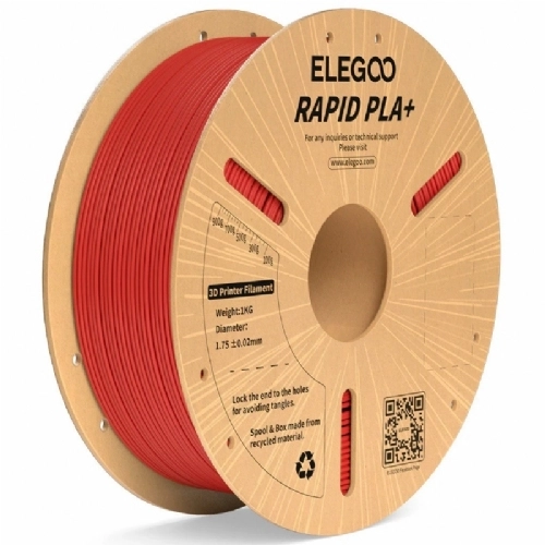 Filamento Rapid PLA  Vermelho   Elegoo   600mm s Hyper Velocidade   1kg 