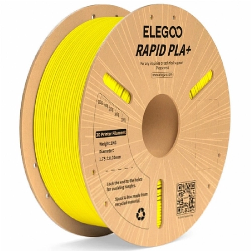 Filamento Rapid PLA  Amarelo   Elegoo   600mm s Hyper Velocidade   1kg 