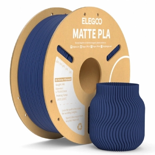 Filamento PLA Matte Azul Marinho   Navy Blue   Elegoo   1.75mm 1kg 