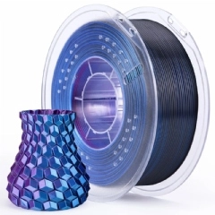 Filamento PLA Silk Tri Color Blue Purple Black - Azul, Roxo e Preto - Elegoo - 1.75mm 1kg 