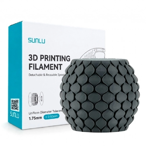 Filamento Sunlu PLA Classico Cinza   Gray   1.75mm 1kg 