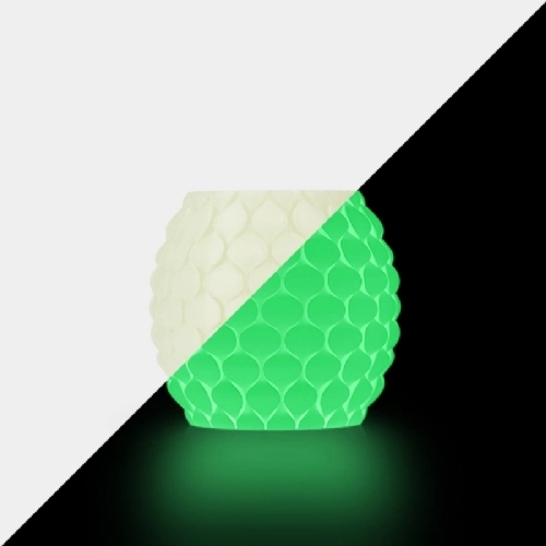 Ampliar foto Filamento Sunlu PLA Glow In The Dark Branco pra Verde   1.75mm 1kg 