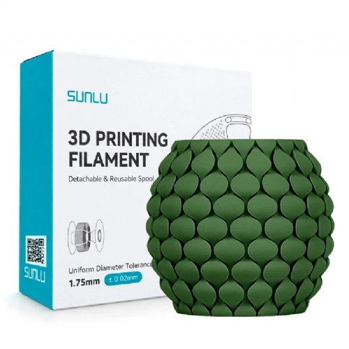 Filamento Sunlu PLA Meta Verde Oliva   Olive Green   1.75mm 1kg 
